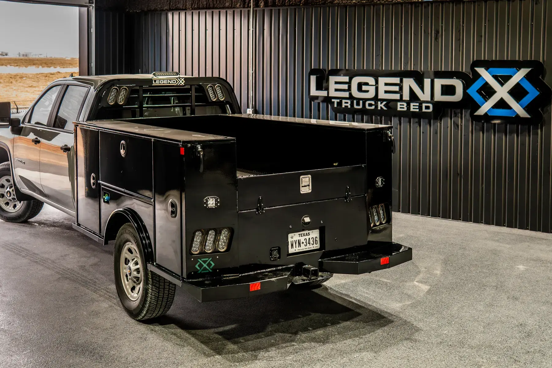 Legend X team member working near a finished truck bed