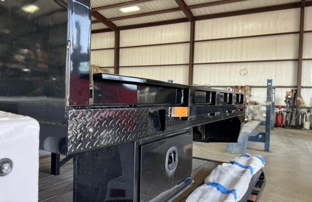 Fixed side rail set installed around a Legend X flatbed