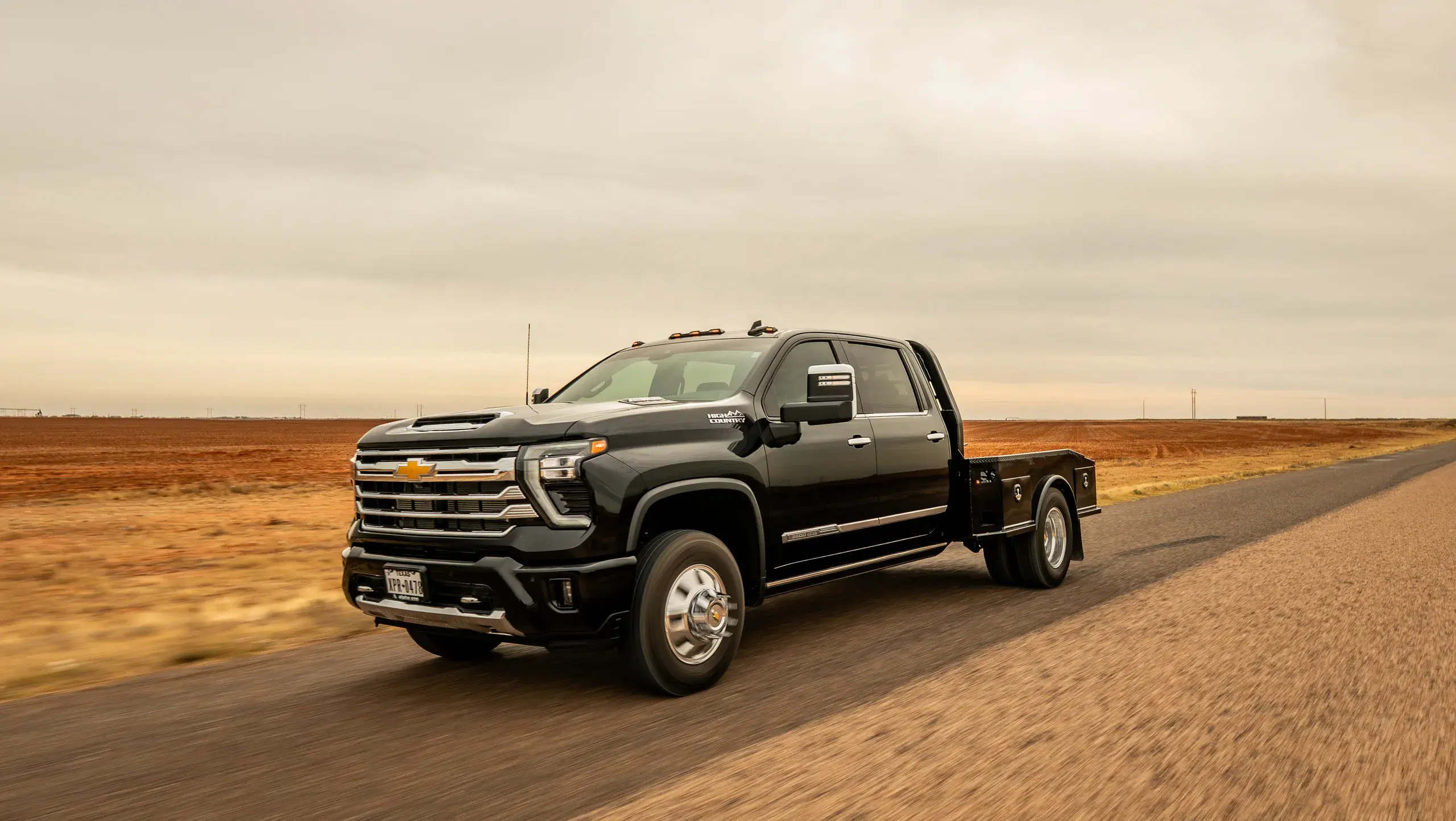 Black Legend X Phoenix truck bed on a work truck